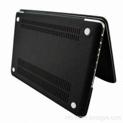 High Quality Black PU Leather Skin Cover for Macbook Pro 13, with Retina Display